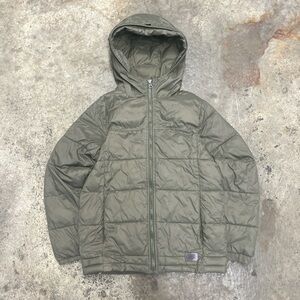 Vans Off the Wall Puffer Jacket Women’s Medium Green Streetwear Skater Casual